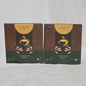 102 Size 1-2 Cup Small Coffee Paper Filters 200 COUNT Unbleached Disposable